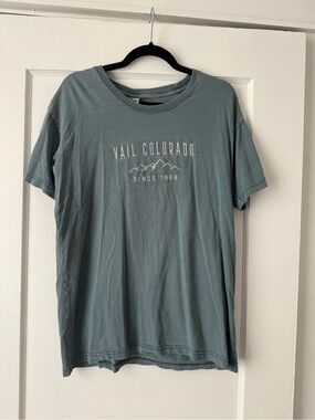 Vail Colorado Short Sleeve Tee in Blue